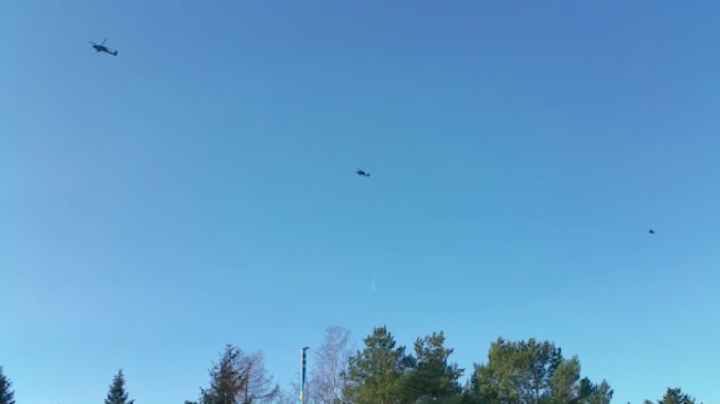 Exklusiv: Erneut Hubschrauber der US-Armee über Sachsen gen Osten gefilmt