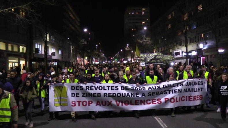 Frankreich: Hunderte marschieren gegen Polizei-Gewalt bei Protesten der "Gelben Westen"