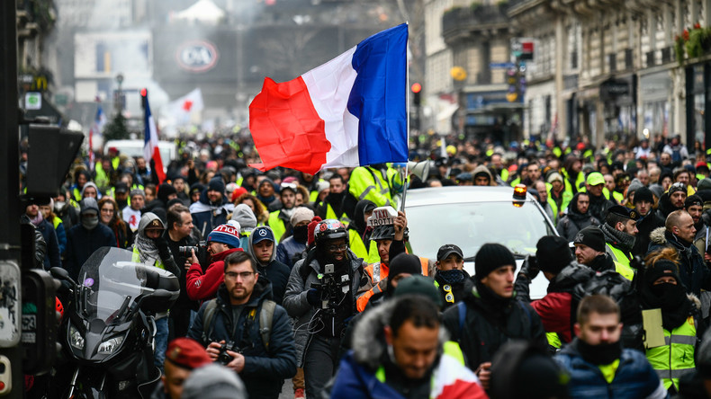 LIVE: "Gelbwesten" protestieren vierzehnte Woche in Folge in Paris