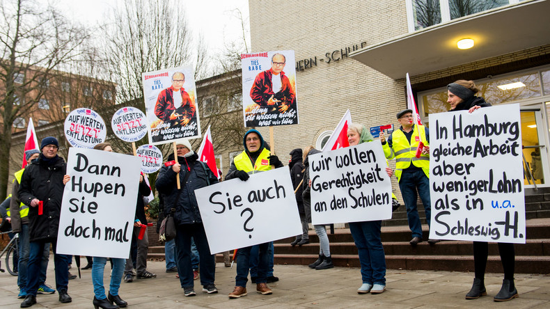 Warnstreiks an Hamburger Schulen und Hochschulen 