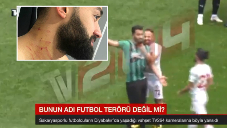 Türkischer Fußballspieler bringt Rasierklinge zum Spiel und verletzt Rivalen (Fotos, Video)