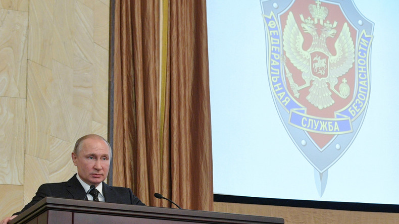 Wladimir Putin: Russische Spionageabwehr enttarnte im vergangenen Jahr fast 600 ausländische Spione 