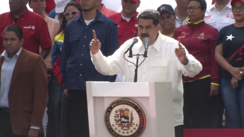 Venezuela: Tausende zeigen Unterstützung für Maduro bei antiimperialistischem Marsch