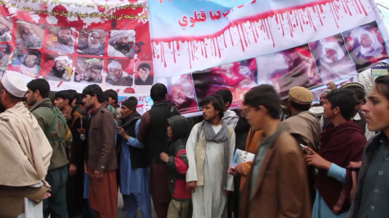 "USA raus!" - Hunderte protestieren gegen US-Luftangriffe in Afghanistan