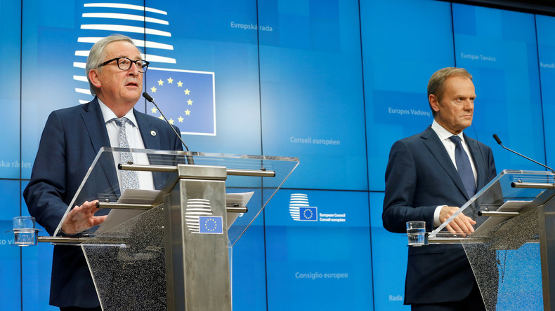 LIVE: Pressekonferenz von Donald Tusk und Jean-Claude Juncker nach EU-Gipfel (Sprache: Deutsch)