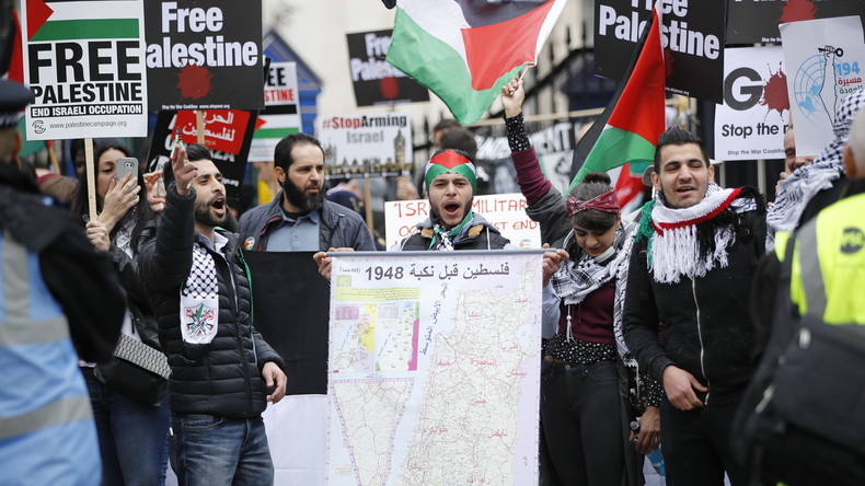 LIVE: Tausende auf Kundgebung in London zur Unterstützung Palästinas