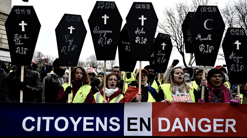 LIVE: Gelbwesten-Protest Akt XXVII – Demonstration in Paris zum 27. Mal in Folge
