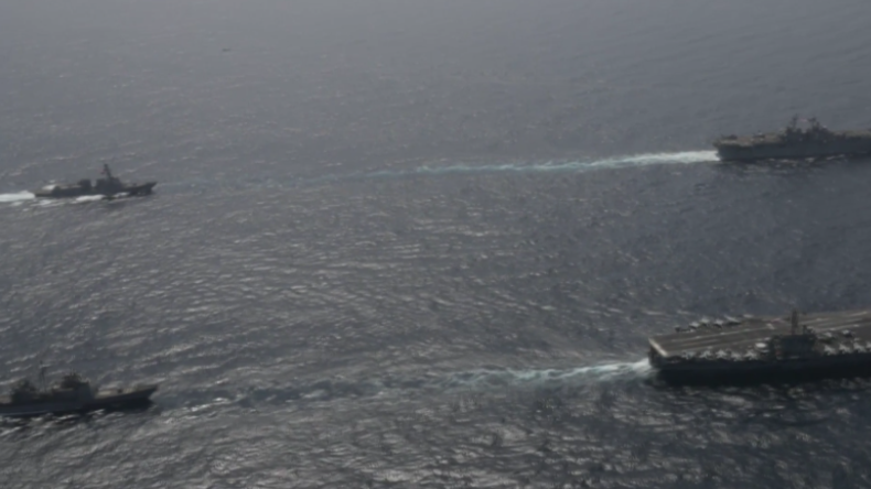 Provokation Richtung Iran? US-Kriegsschiffe üben im nördlichen Arabischen Meer