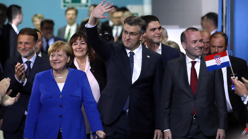 Merkel in Zagreb: Mit Nationalisten an ihrer Seite ruft sie zum Kampf gegen Nationalismus auf