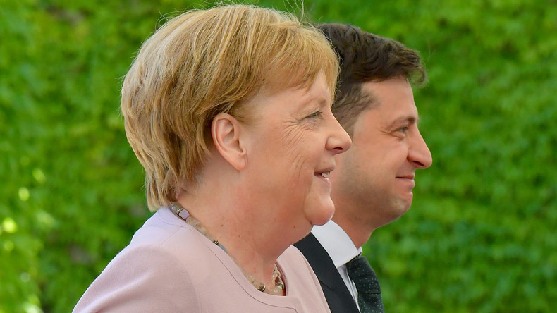 "Kann dem Präsidenten eine glückliche Hand wünschen": Kanzlerin Merkel empfängt Selenskij in Berlin