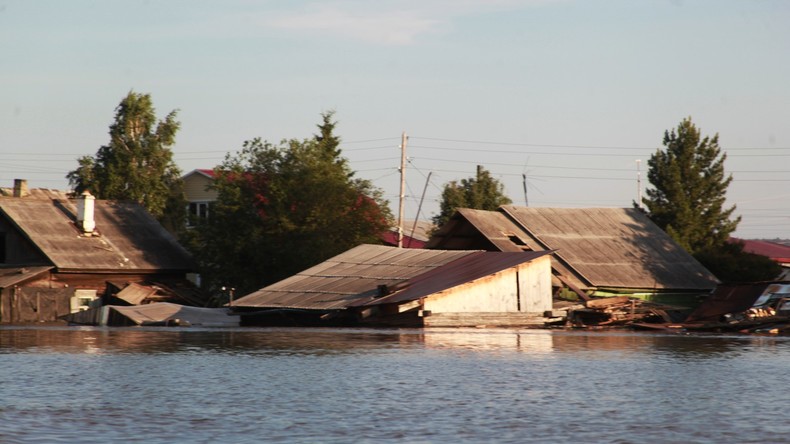Russland: Region Irkutsk erleidet schwere Überschwemmung
