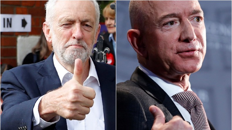 "Viele glückliche Steuererklärungen!" – Corbyns spezielle Geburtstagsgrüße an Jeff Bezos von Amazon