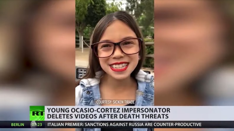 Nach Anfeindungen: 8-jährige Imitatorin von Alexandria Ocasio-Cortez nicht mehr online (Video)