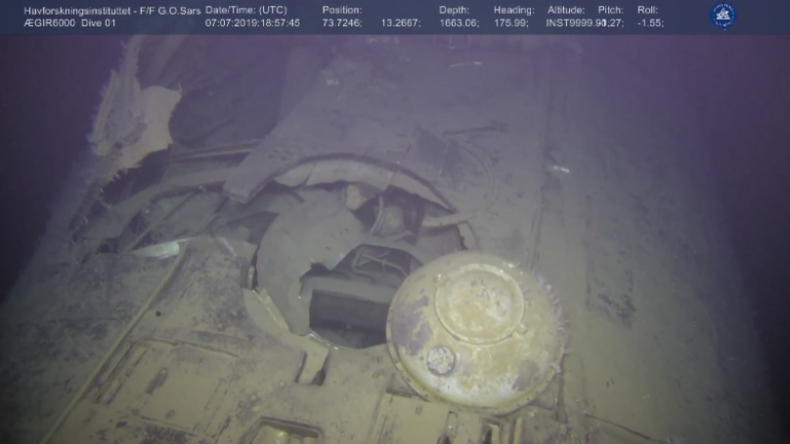 Video zeigt gesunkenes sowjetisches U-Boot, aus dem Strahlung austreten soll