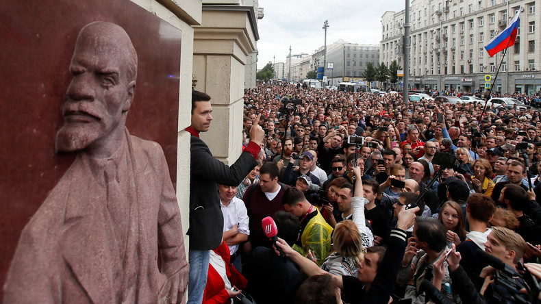 Moskau: Demonstranten fordern Zulassung von Oppositionskandidaten zur Wahl
