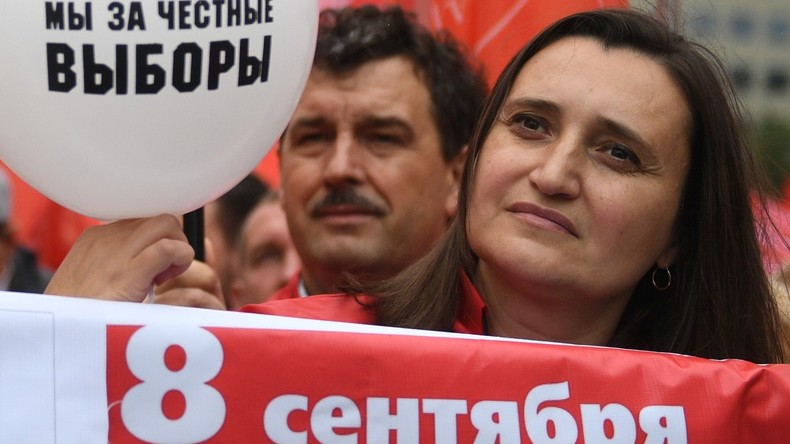 Kommunisten fordern bei autorisierter Moskauer Kundgebung faire Wahlen