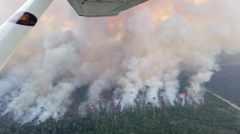 Brasilien: Luftaufnahmen zeigen das Ausmaß der Regenwaldbrände am Amazonas