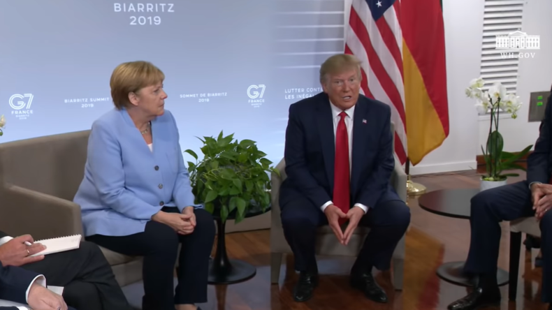 Merkel schnaubt über Trumps Behauptung: "Ich habe deutsches Blut"