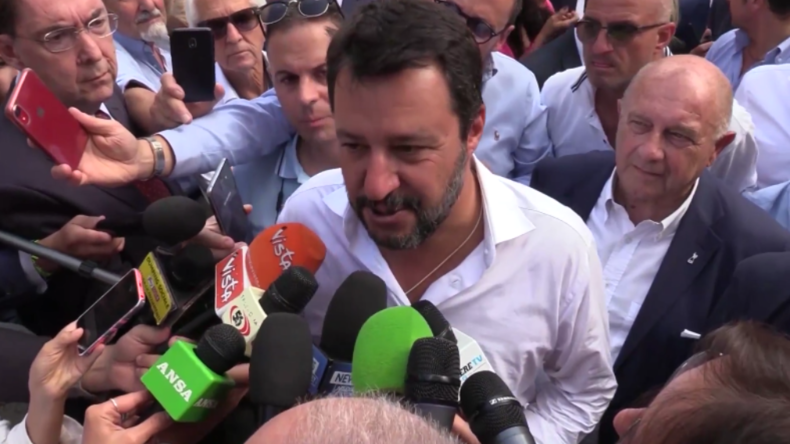 Italien: Salvini schließt sich Protest gegen neue Koalitionsregierung in Rom an