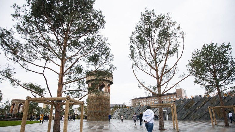 Nach Brandkatastrophe: Russische Stadt Kemerowo eröffnet  Gedenkstätte "Park der Engel"