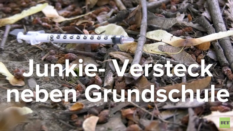Wo gespritzt und gecampt wird: Junkie-Versteck direkt neben Berliner Grundschule (Video)