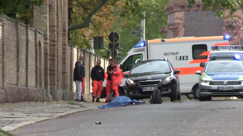 Blutbad in Halle: Nach mindestens zwei Toten – Massive Polizeioperation zur Tätersuche