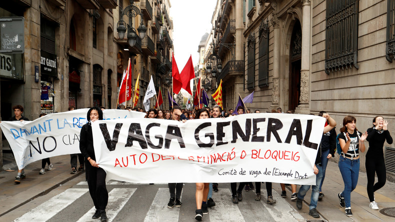 LIVE: Barcelona – Aufruf zum Generalstreik von Arbeitern und Studenten