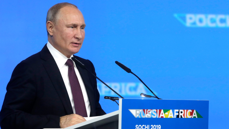 Putin zufrieden mit Handelsentwicklungen mit Afrika: "Agrarhandel schon viel höher als Waffenexport"