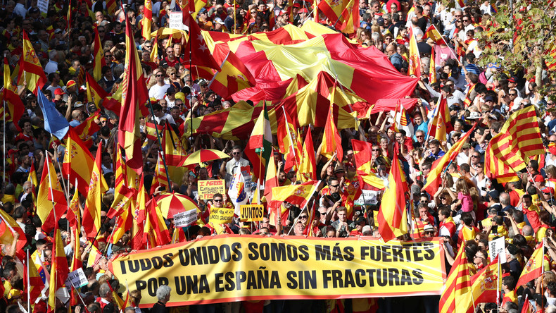 LIVE: Anti-Unabhängigkeitsproteste in Barcelona