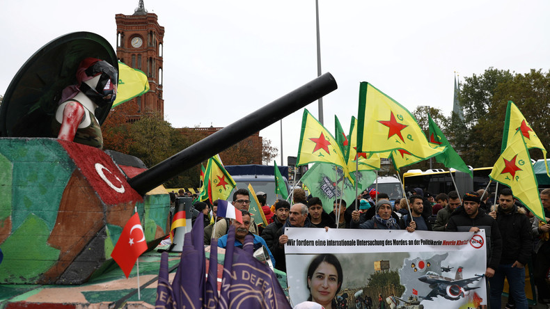 LIVE: Kurdische Großdemonstration in Berlin gegen türkische Offensive in Syrien