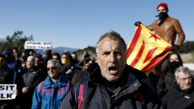 LIVE: Katalanische Demonstranten blockieren Grenzübergang zu Frankreich