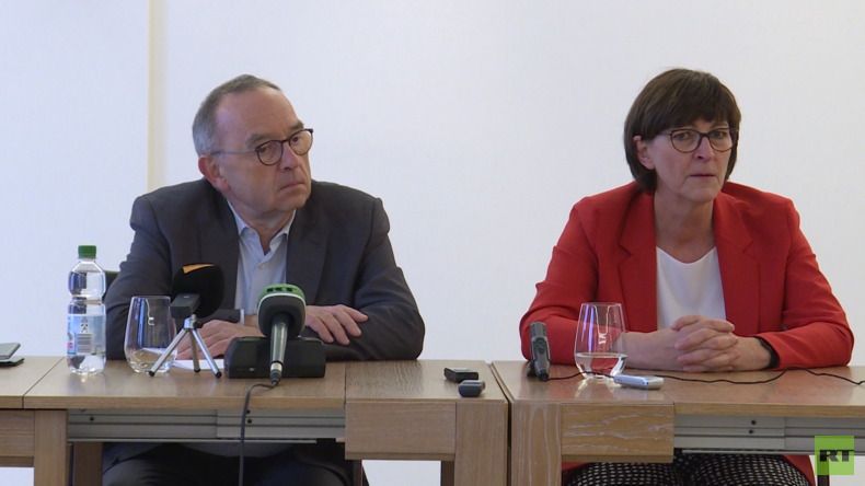 SPD-Kandidaten-Duo Esken und Walter-Borjans zum Thema Russland (Video)