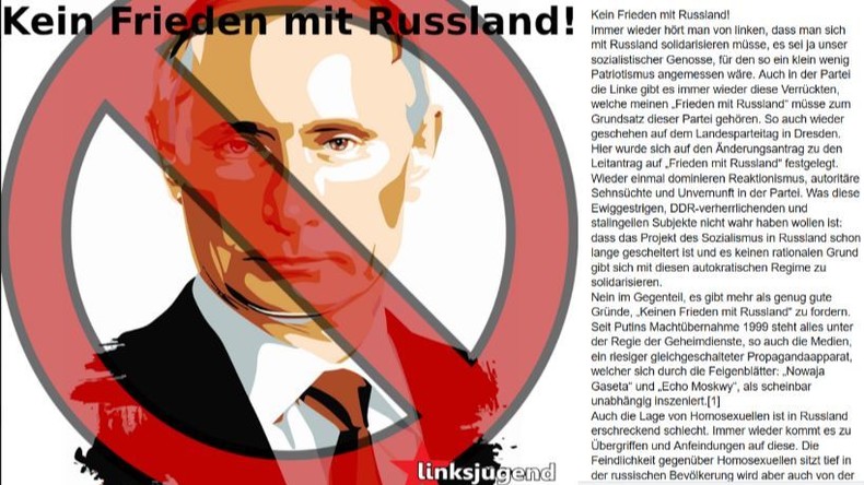 Leipziger Linksjugend fordert: "Kein Frieden mit Russland!"
