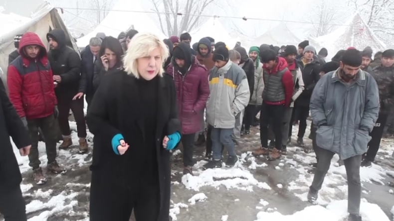 Bosnische EU-Kommissarin für Menschenrechte in Vucjak-Migrantenlager: Ich schäme mich hierfür