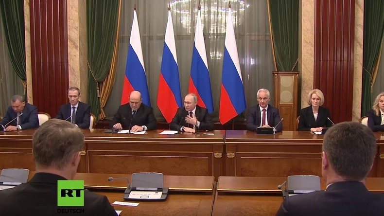 LIVE: Russlands Premierminister Mischustin und Putin halten Sitzung im Weißen Haus in Moskau ab