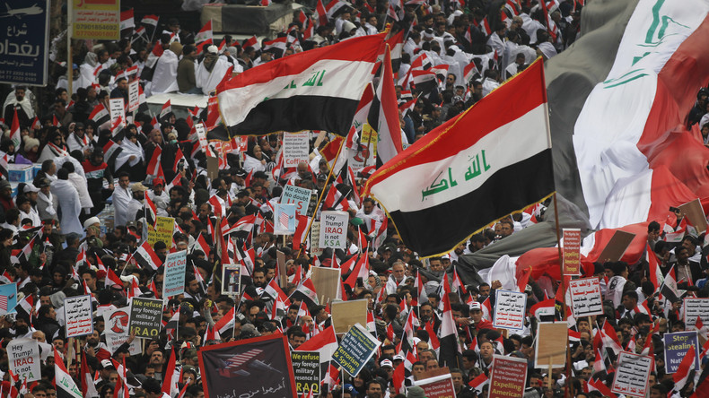 Teilnehmer am "Millionenmarsch" in Bagdad fordern Abzug aller US-Truppen aus dem Irak (Videos)
