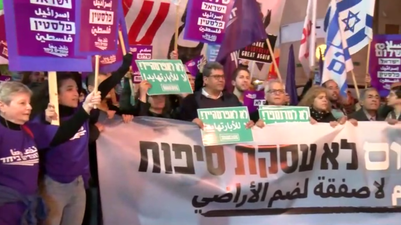 Israel: Demonstration in Tel Aviv gegen "Deal des Jahrhunderts"
