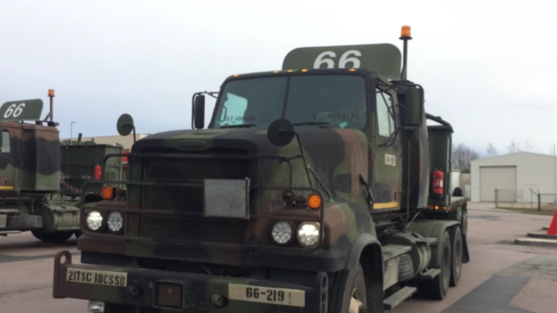 RT-Exklusiv: US-Armee bringt containerweise Gerät über Sachsen nach Polen