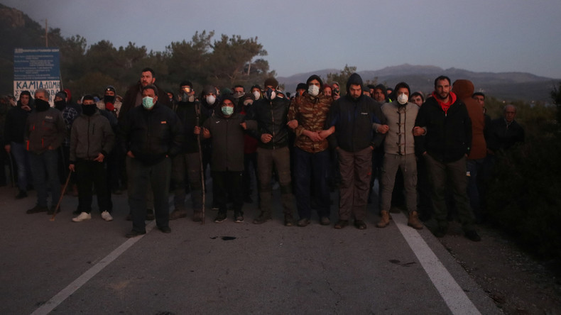 Gegen den Bau neuer Migrantenlager: Generalstreik auf griechischen Inseln