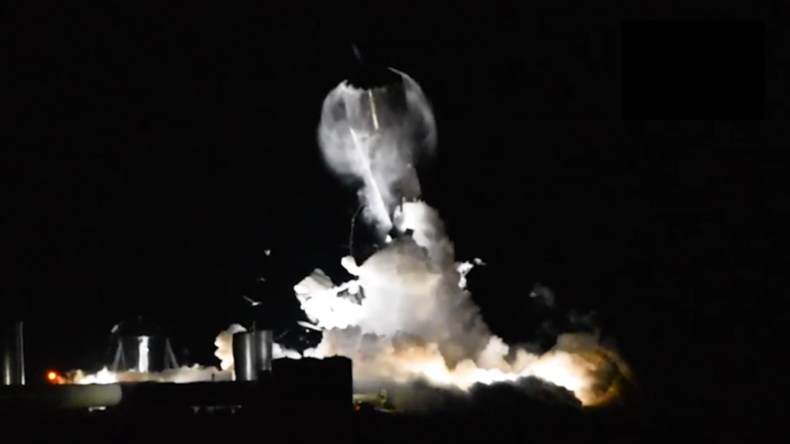 Prototyp des SpaceX-Raumschiffs platzt während des Kryogen-Tests