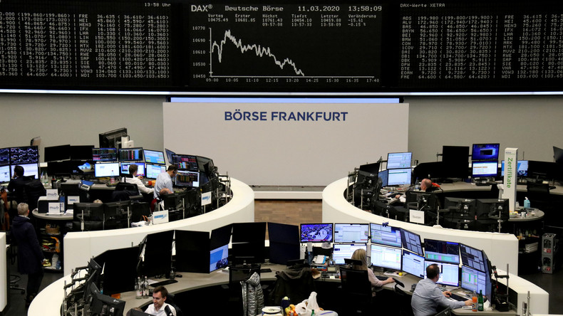 Panikverkäufe an Börsen: DAX fällt unter 10.000 Punkte