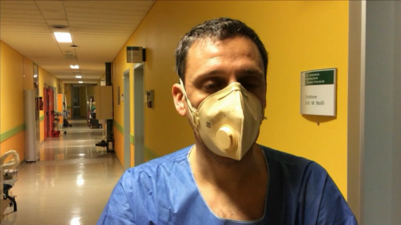 Italien: Im Inneren einer Notaufnahme für Coronavirus-Patienten im Krankenhaus von Piacenza