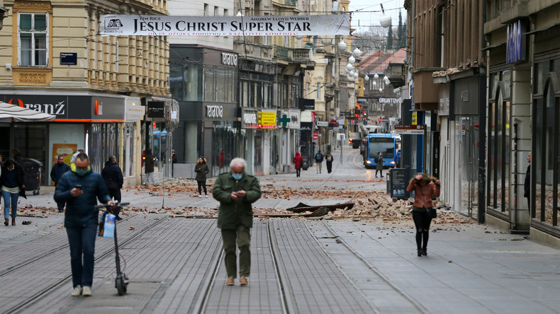 Verletzte und Schäden durch Erdbeben in Kroatien