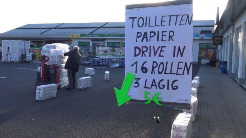 Hessen: Not macht erfinderisch – Filialleiter startet Drive-in für Toilettenpapier
