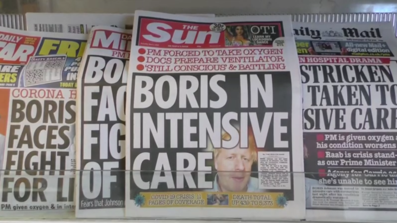Britische Bürger äußern sich zur Hospitalisierung von Premierminister Boris Johnson