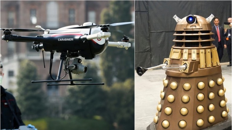 Hightech-Polizisten, Drohnen und Daleks: Roboter setzen sich inmitten der COVID-19-Pandemie durch