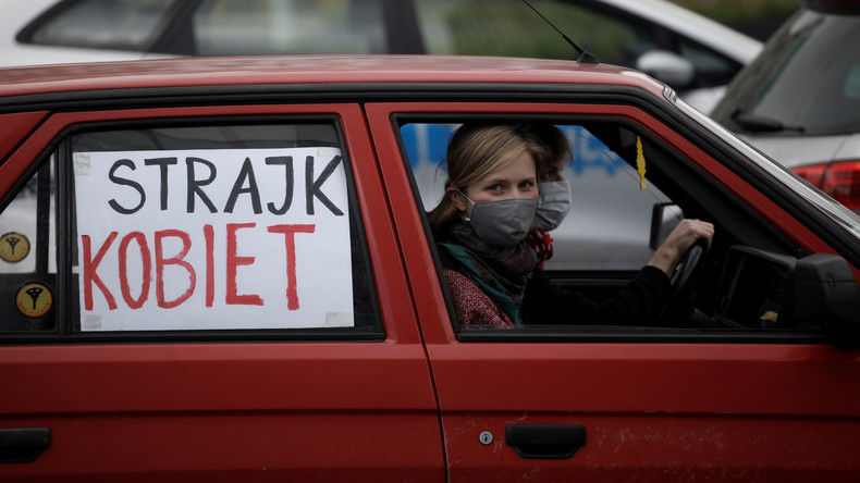 Trotz Corona-Schutzmaßnahmen: Frauen in Polen protestieren gegen Verschärfung des Abtreibungsrechts