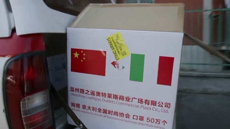 Chinesische Community in Mailand spendet sozial schwachen Familien 300.000 Schutzmasken