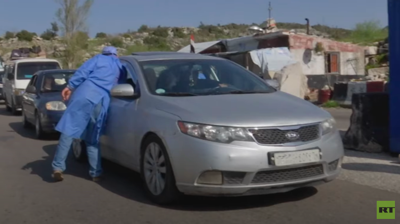 Syrien in der Corona-Krise: Ärzte messen bei allen Autofahrern Fieber (Video)