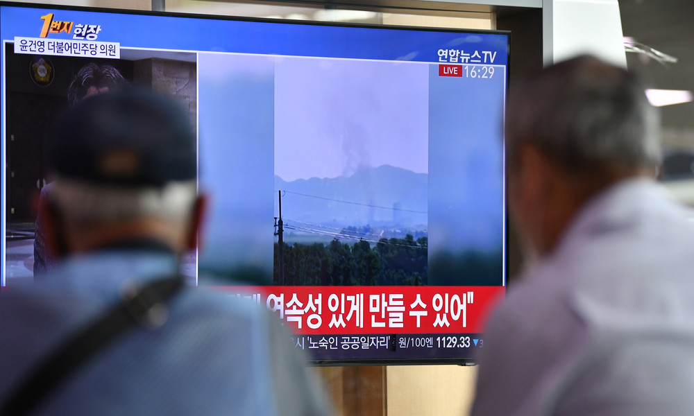"Nie wieder" Zugeständnisse: Nordkorea sprengt Verbindungsbüro an der Grenze zu Südkorea